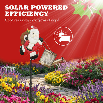 Julemand Solcellelampe i Kedelform