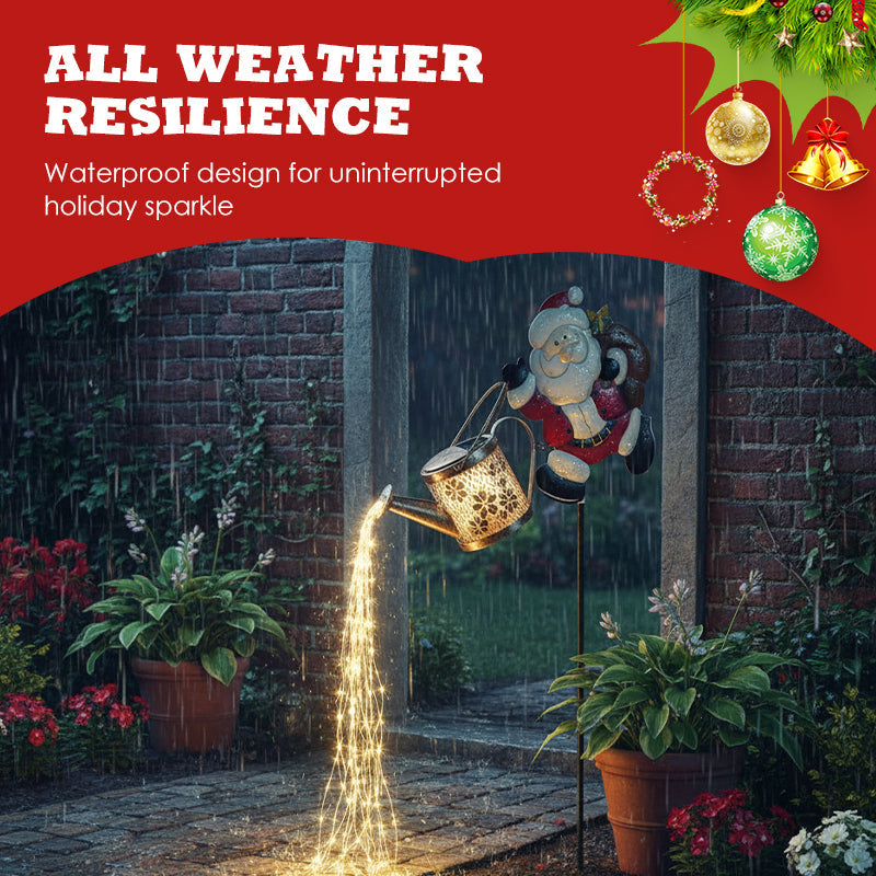 Julemand Solcellelampe i Kedelform