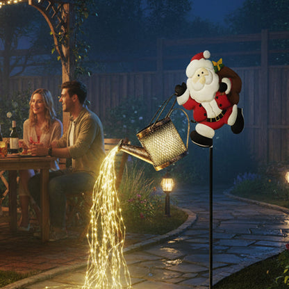 Julemand Solcellelampe i Kedelform