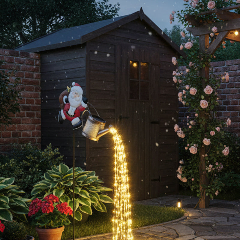 Julemand Solcellelampe i Kedelform